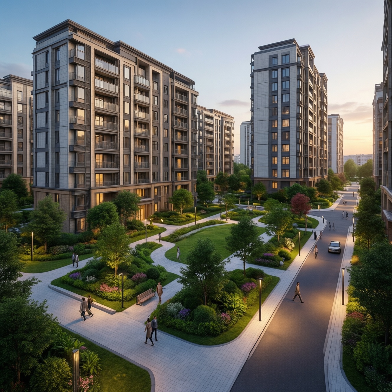 Жильё и городская среда: благоустройство парков и освещение для общественных пространств