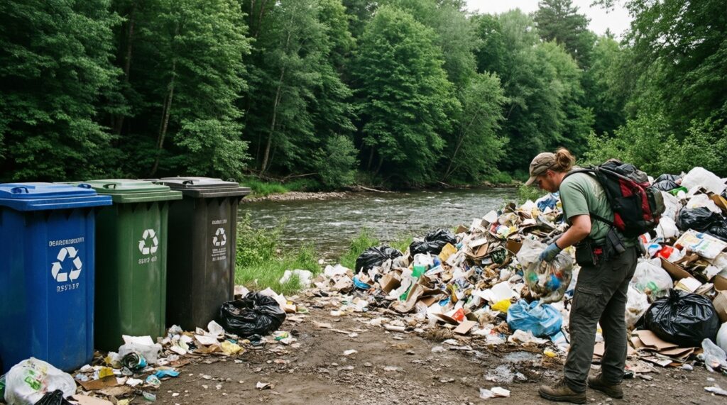 Экология и природа: состояние рек и лесов, мусор, раздельный сбор, инициативы жителей - иллюстрация